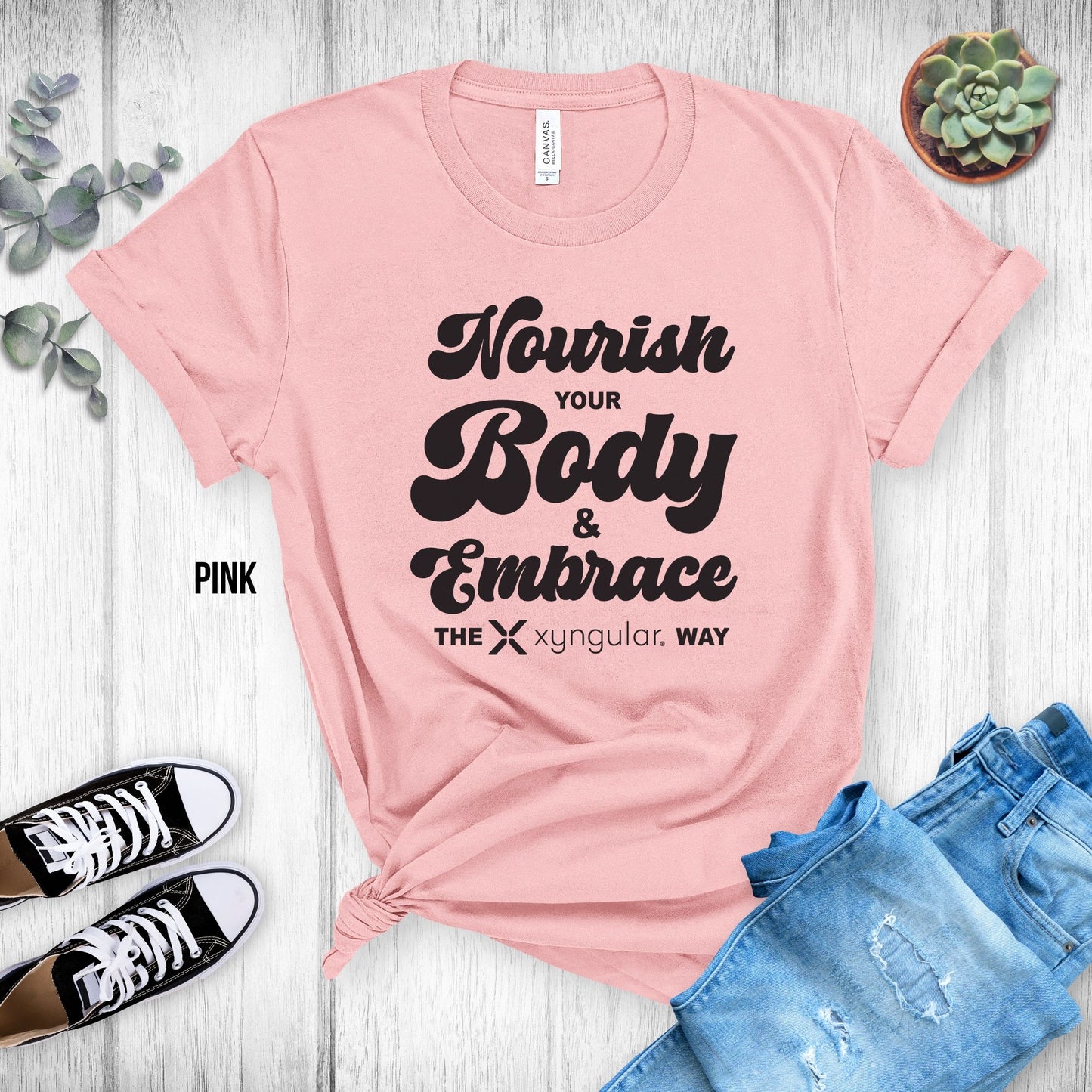 Xyngular Nourish your Body & Embrace the Xyngular Way Unsex Tee