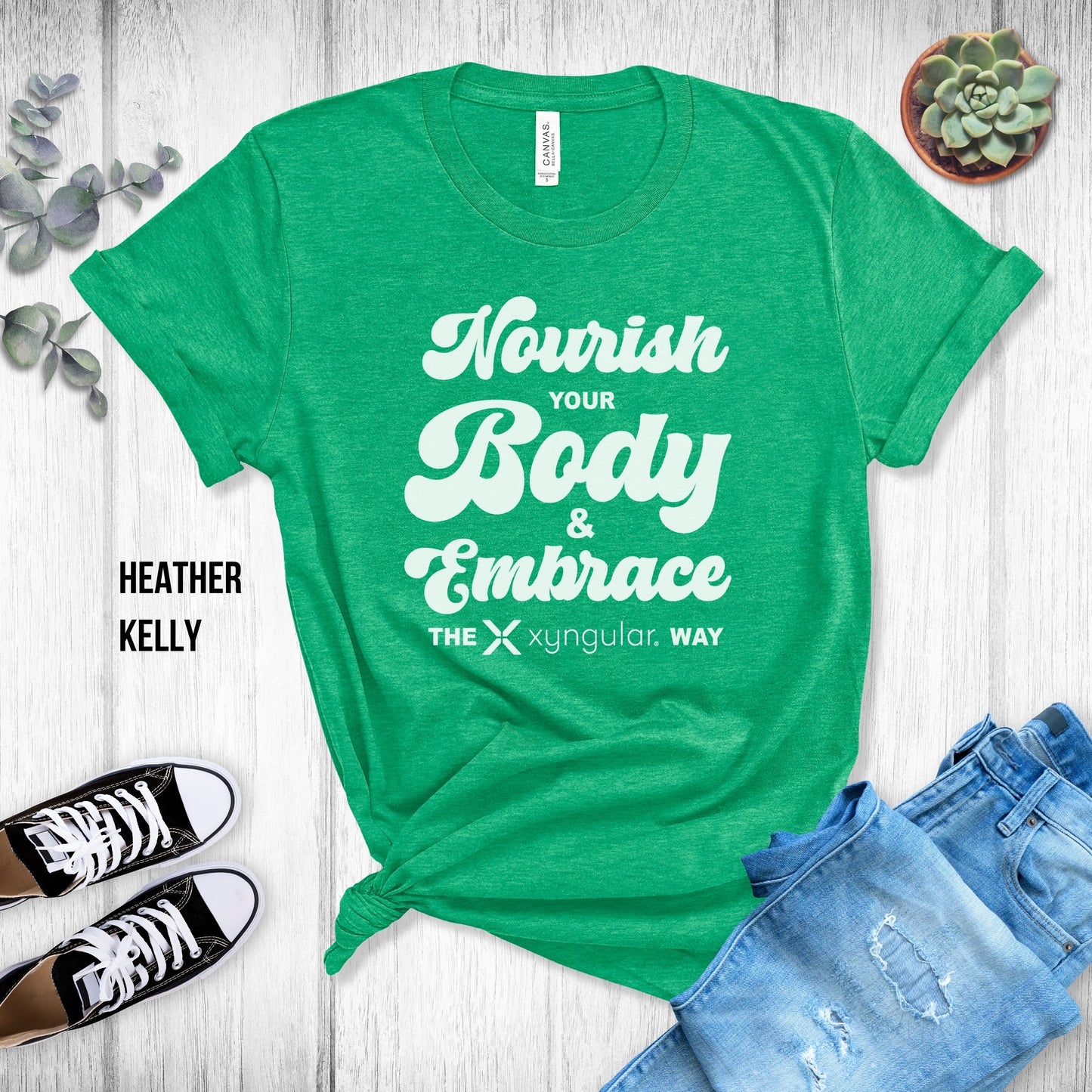 Xyngular Nourish your Body & Embrace the Xyngular Way Unsex Tee