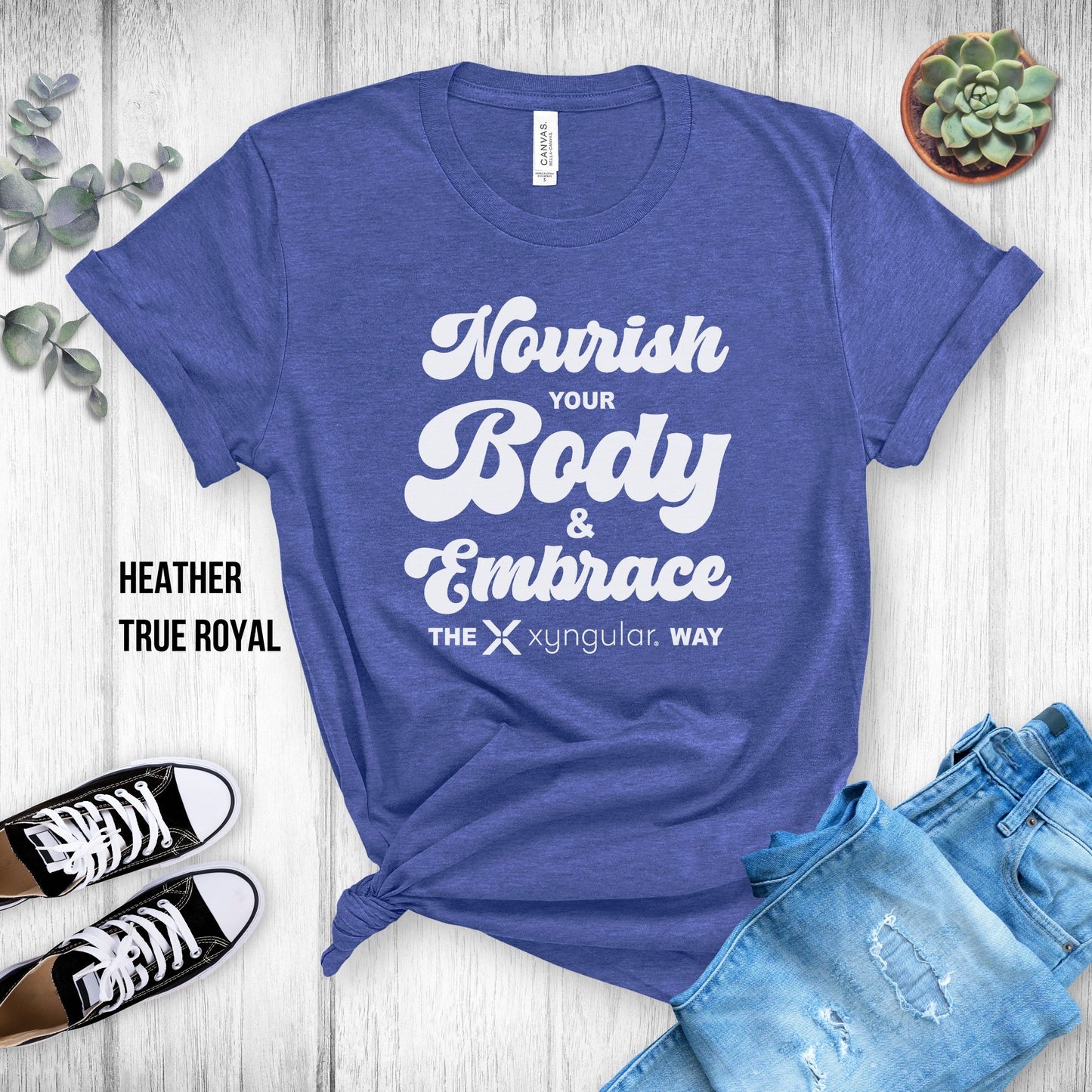 Xyngular Nourish your Body & Embrace the Xyngular Way Unsex Tee