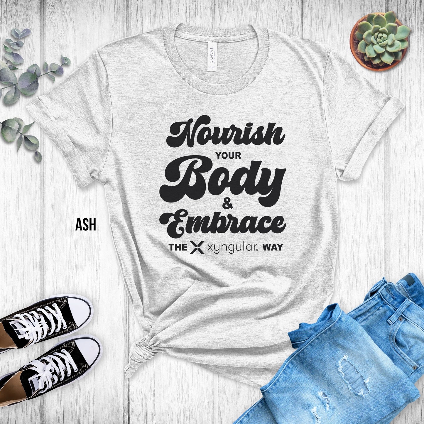 Xyngular Nourish your Body & Embrace the Xyngular Way Unsex Tee